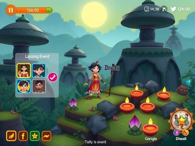 Laya Heroic Saga gameplay screenshot showing character in mythical Indian landscape