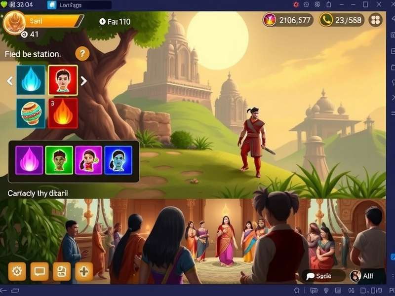 Laya Heroic Saga character customization screen showing various Indian-inspired outfits